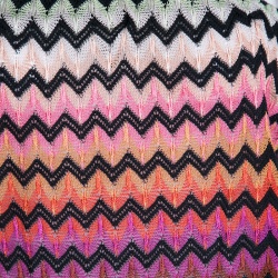 Missoni Mare Multicolor Chevron Pattern Knit Strapless Sirmione Playsuit S