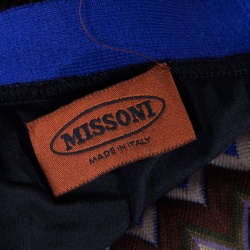 Missoni Multicolor Chevron Knit Elasticized Waist Pants L