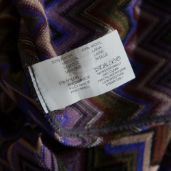 Missoni Multicolor Chevron Knit Elasticized Waist Pants L