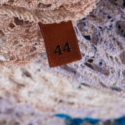 Pre Owned Missoni Mare Multicolor Perforated Knit Kaftan Style Beach Cover Up Top M