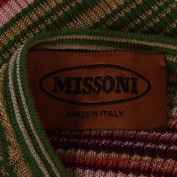 Pre Owned Missoni Multicolor Striped Rib Knit Sleeveless Tank Top S