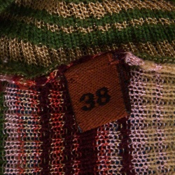 Pre Owned Missoni Multicolor Striped Rib Knit Sleeveless Tank Top S