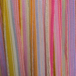 Pre Owned Missoni Multicolor Striped Perforated Lurex Knit Maxi Skirt L
