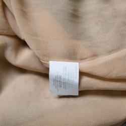 Pre Owned Missoni Brown and Blue Ombre Perforated Knit Draped Front Shift Dress M