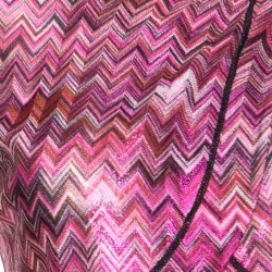 Pre Owned Missoni Mare Pink Lurex Chevron Pattern Knit Faux Wrap Crop Top S