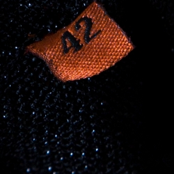 Pre Owned Missoni Metallic Black Knit Front Open Long Cardigan M