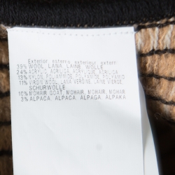 Pre Owned Missoni Multicolor Chunky Knit Open Front Poncho ( One Size )