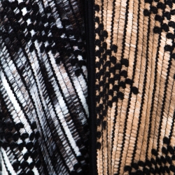 Pre Owned Missoni Multicolor Chunky Knit Open Front Poncho ( One Size )