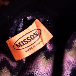 Pre Owned Missoni Multicolor Patterned Knit Drawstring Detail Pants M