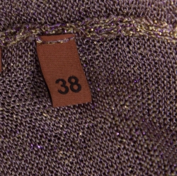 Pre Owned Missoni Multicolor Metallic Knit Sleeveless Tank Top S