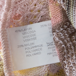 Pre Owned Missoni Multicolor Perforated Knit Sleeveless Top M