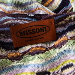 Pre Owned Missoni Multicolor Patterned Knit Sleeveless Tank Top S