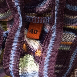 Pre Owned Missoni Multicolor Patterned Knit Sleeveless Tank Top S