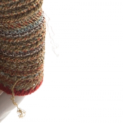 Pre Owned Missoni Multicolor Lurex Knit Long Sleeve Tunic Dress M