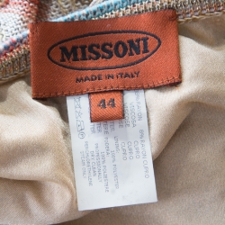 Pre Owned Missoni Multicolor Lurex Knit A Line Skirt M
