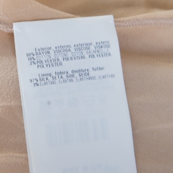 Pre Owned Missoni Multicolor Perforated Patterned Knit Elasticized Waist Midi Skirt M