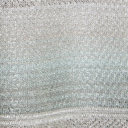 Pre Owned Missoni Silver and Blue Gradient Lurex Knit High Neck Sleeveless Top L