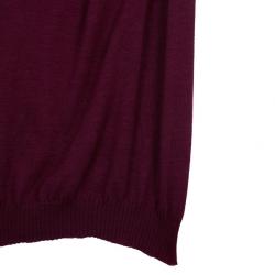 Pre Owned Missoni Cashmere Draped Neck Dress S