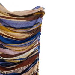 Pre Owned Missoni One Shoulder Ruffle Tunic Top S