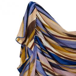 Pre Owned Missoni One Shoulder Ruffle Tunic Top S