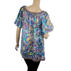 Pre Owned Missoni Drawstring Silk Top M