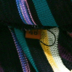 Pre Owned Missoni Multicolor Striped Lurex Knit Sleeveless Maxi Dress L