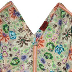 Pre Owned Missoni Floral Print Silk Top L