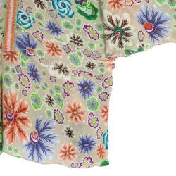 Pre Owned Missoni Floral Print Silk Top L