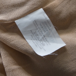 Pre Owned Missoni Beige Flame Patterned Knit Ombre Shift Dress L