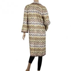 Pre Owned Missoni Multicolor Collar Trench Coat M