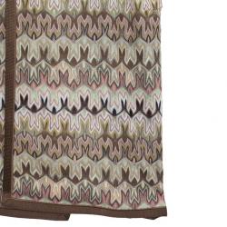 Pre Owned Missoni Multicolor Collar Trench Coat M