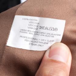 Pre Owned Missoni Multicolor Collar Trench Coat M