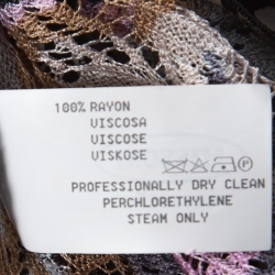 Pre Owned Missoni Multicolor Crochet Knit Polka Dot Trim Detail Asymmetric Faux Wrap Kaftan M