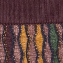 Pre Owned M Missoni Multicolor Zig Zag Knit Knee Length Skirt L