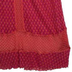 Pre Owned Missoni Dual Color Long Dress Crochet M
