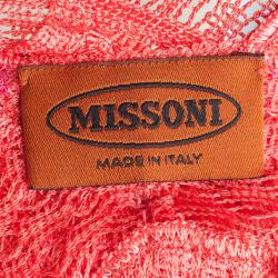 Pre Owned Missoni Dual Color Long Dress Crochet M