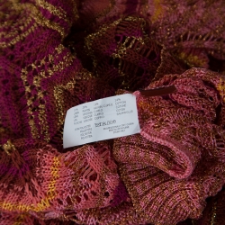 Pre Owned Missoni Metallic Crochet Top M