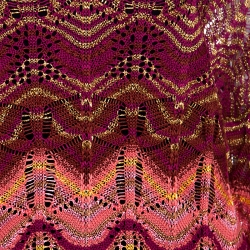 Pre Owned Missoni Metallic Crochet Top M