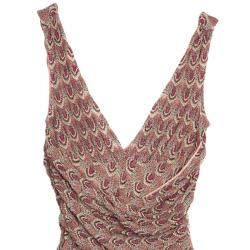 Pre Owned Missoni Multicolor Crochet Gown S