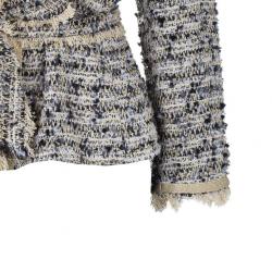 Pre Owned Missoni Multicolor Tweed Belted Jacket M