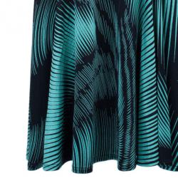 Pre Owned فستان ميزوني مطبوع بحمالة عنق L