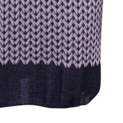 Pre Owned Missoni Purple Printed Crochet Knit Mini Dress L