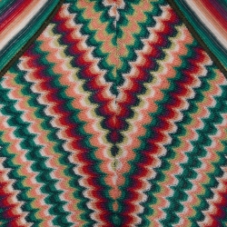 Pre Owned Missoni Multicolor Patchwork Wool Blend Knit Flared Trousers M