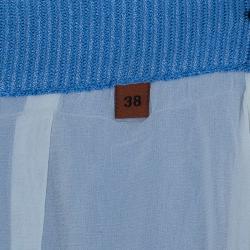 مملوكة مسبقًا S تنورة ميزوني طويلة مغزولة متعددة الألوان