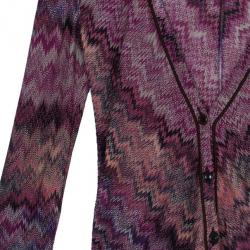 Pre Owned كارديجيان ميزوني وردي زيج زاج مغزول S