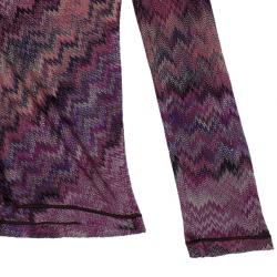 Pre Owned كارديجيان ميزوني وردي زيج زاج مغزول S