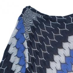 Pre Owned Missoni Zig-Zag Print Knit Dress M