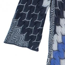 Pre Owned Missoni Zig-Zag Print Knit Dress M