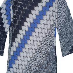 Pre Owned Missoni Zig-Zag Print Knit Dress M