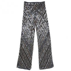 Pre Owned Missoni Sequin Embellished Wide Pants M